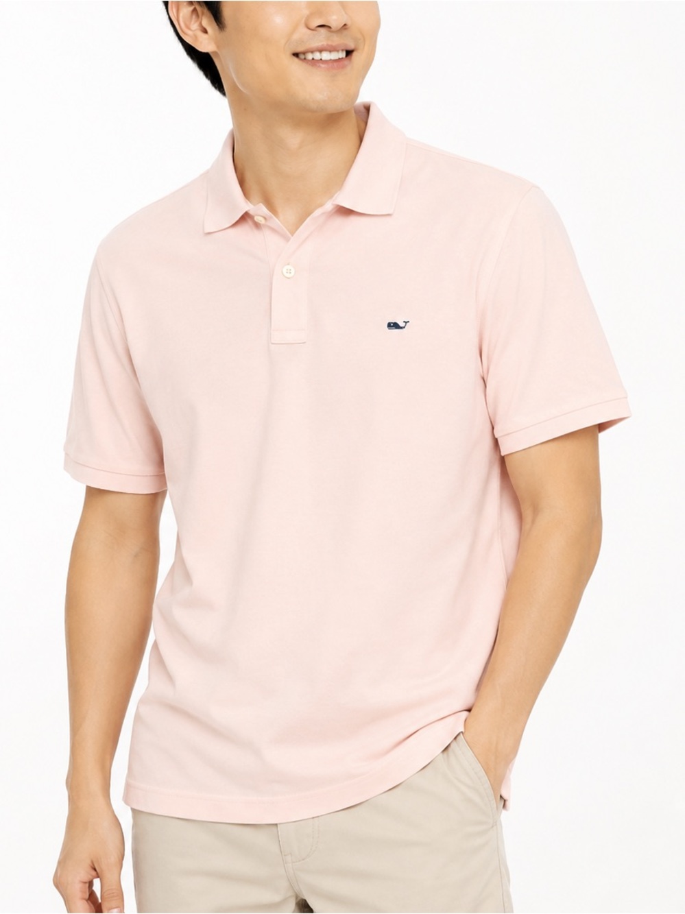 Vineyard Vines Light Pink Men's Polo